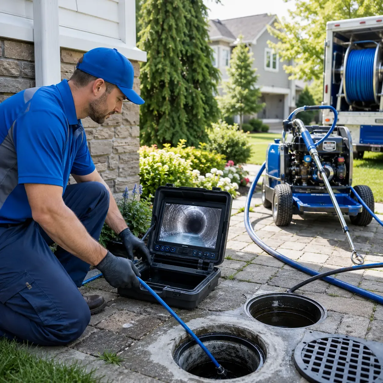 Outdoor drain cleaning professionals serving Hadley, PA