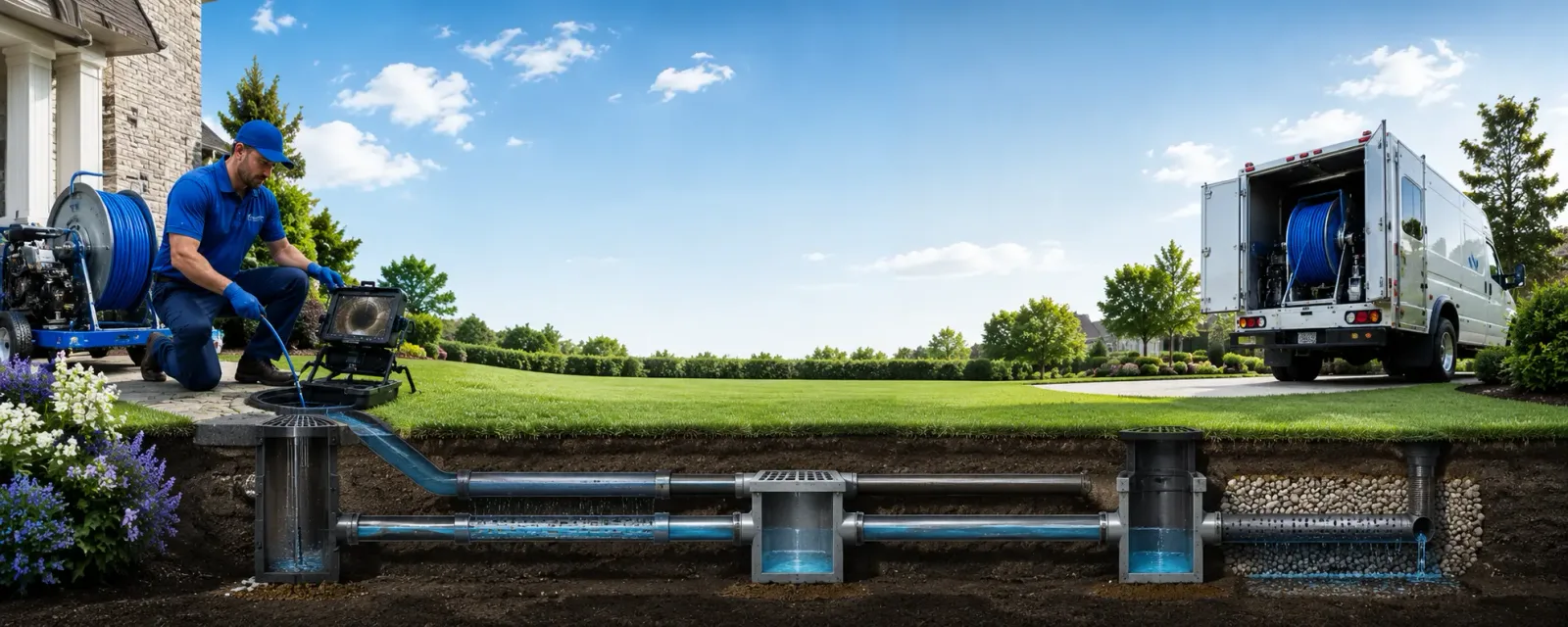 Outdoor drain cleaning information for Hadley, PA